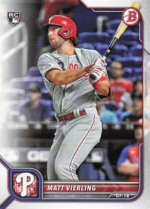2022 Bowman Baseball Matt Vierling #89 RC