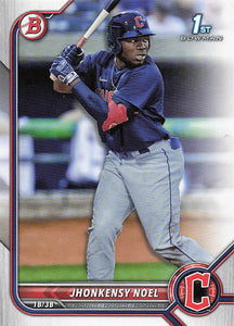 2022 Bowman Baseball Prospects Jhonkensy Noel #BP-2