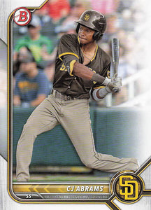 2022 Bowman Baseball Prospects CJ Abrams #BP-9