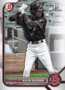 2022 Bowman Baseball Prospects Alvin Guzman #BP-18