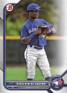 2022 Bowman Baseball Prospects Rikelvin De Castro #BP-25