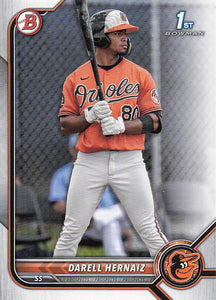 2022 Bowman Baseball Prospects Darell Hernaiz #BP-27