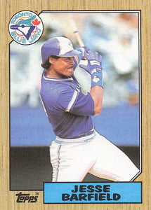 1987 Topps Baseball Jesse Barfield #655