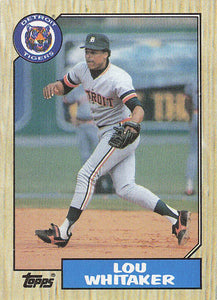 1987 Topps Baseball Lou Whitaker #661