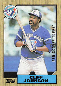 1987 Topps Baseball Rediscover Topps Cliff Johnson #663