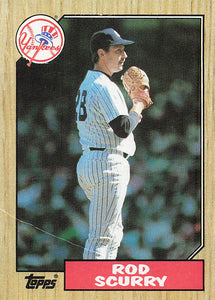 1987 Topps Baseball Rod Scurry #665