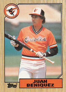 1987 Topps Baseball Juan Beniquez #688