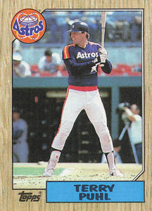 1987 Topps Baseball Terry Puhl #693