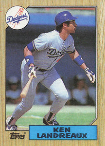 1987 Topps Baseball Ken Landreaux #699