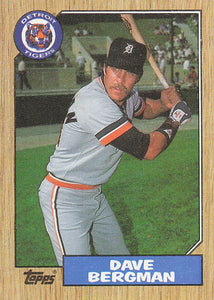 1987 Topps Baseball Dave Bergman #700