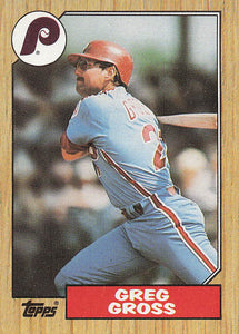 1987 Topps Baseball Greg Gross #702