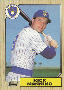 1987 Topps Baseball Rick Manning #706