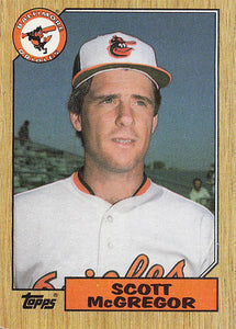 1987 Topps Baseball Scott McGregor #708