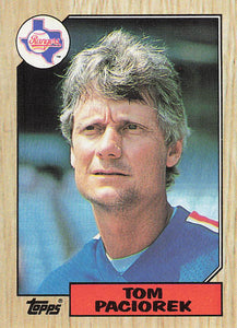 1987 Topps Baseball Tom Paciorek #729