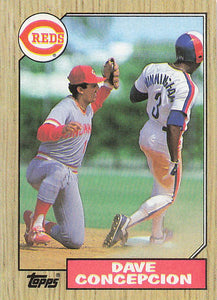 1987 Topps Baseball Dave Concepcion #731