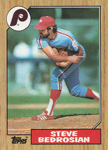 1987 Topps Baseball Steve Bedrosian #736