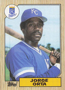 1987 Topps Baseball Jorge Orta #738