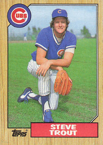 1987 Topps Baseball Steve Trout #750