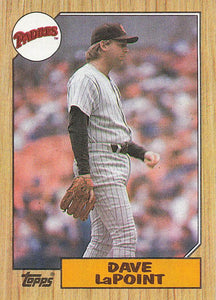 1987 Topps Baseball Dave LaPoint #754