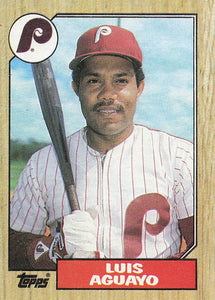 1987 Topps Baseball Luis Aguayo #755