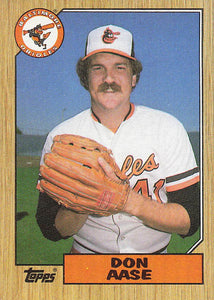 1987 Topps Baseball Don Aase #766