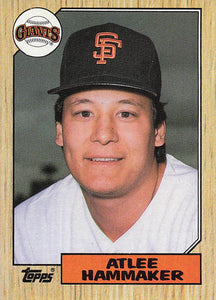 1987 Topps Baseball Atlee Hammaker #781