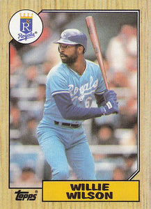 1987 Topps Baseball Willie Wilson #783