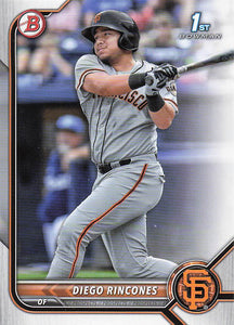 2022 Bowman Baseball Prospects Diego Rincones #BP-65