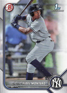 2022 Bowman Baseball Prospects Fidel Montero #BP-74