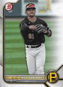 2022 Bowman Baseball Prospects Nick Gonzales #BP-77