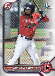 2022 Bowman Baseball Prospects Junior Sanquintin #BP-80