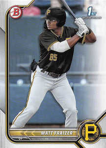 2022 Bowman Baseball Prospects Matt Fraizer #BP-91