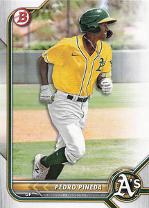 2022 Bowman Baseball Prospects Pedro Pineda #BP-94