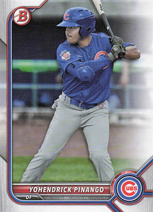 2022 Bowman Baseball Prospects Yohendrick Pinango #BP-95