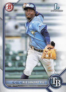 2022 Bowman Baseball Prospects Alejandro Pie #BP-99