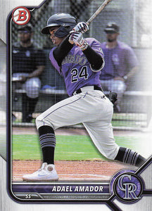 2022 Bowman Baseball Prospects Adael Amador #BP-109