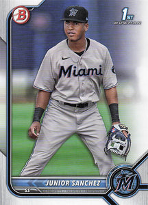 2022 Bowman Baseball Prospects Junior Sanchez #BP-111