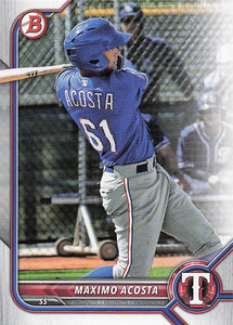 2022 Bowman Baseball Prospects Maximo Acosta #BP-113