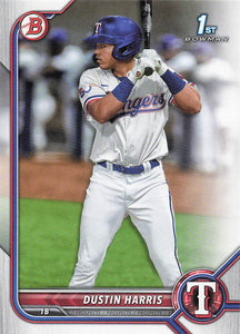 2022 Bowman Baseball Prospects Dustin Harris #BP-119