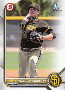 2022 Bowman Baseball Prospects Victor Lizarraga #BP-127