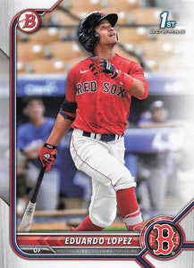 2022 Bowman Baseball Prospects Eduardo Lopez #BP-134