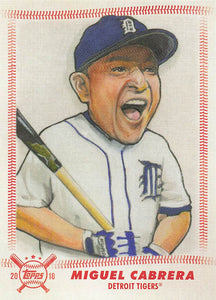 2018 Topps Big League Star Caricatures Reproductions Miguel Cabrera #SCR-MC