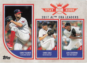 2018 Topps Big League Corey Kluber - Chris Sale - Luis Severino #320