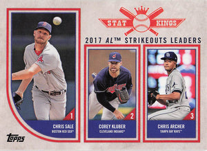 2018 Topps Big League Chris Sale - Corey Kluber - Chris Archer #324