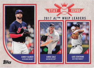 2018 Topps Big League Corey Kluber - Chris Sale - Luis Severino #330