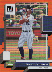 2022 Panini Donruss Holo Orange Francisco Lindor #219