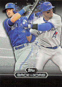 2016 Topps Back To Back Josh Donaldson - Troy Tulowitzki #B2B-15
