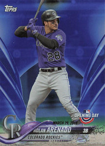 2018 Topps Opening Day Rainbow Blue Foil Nolan Arenado #41