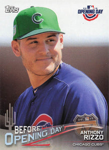 2018 Topps Opening Day Before Opening Day Anthony Rizzo #BOD-AR