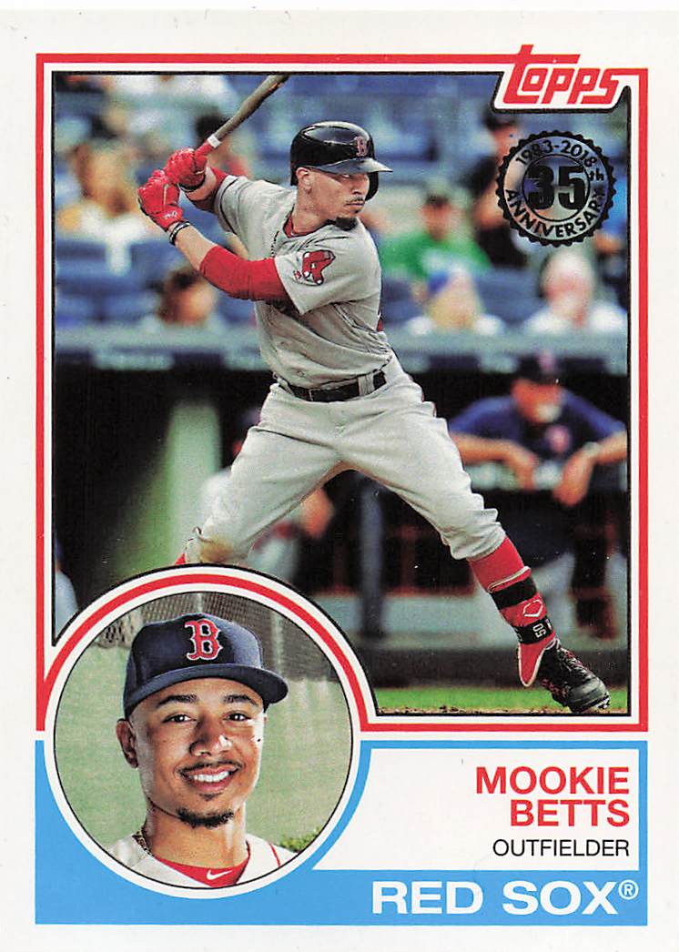 2018 Topps Baseball 1983 Topps Design Mookie Betts #83-4